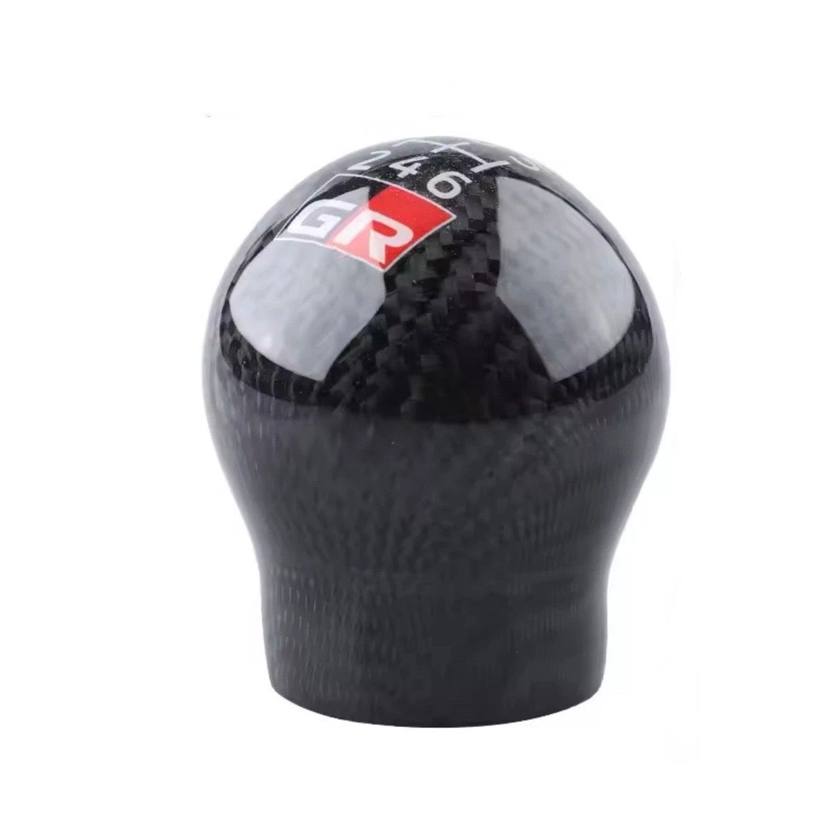Genuine Carbon Fiber GR Gear Knob for Toyota Yaris GR, Corolla GR, GT86 and GR86 6 Speed