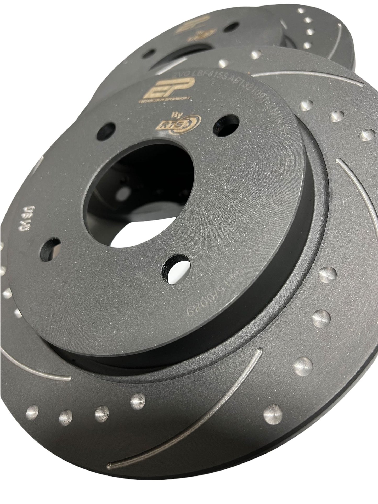 Enhanced Performance (By RTS) Brake Disc Upgrade - MK8 Fiesta 1.0 - Drilled & Grooved - Car Enhancements UK