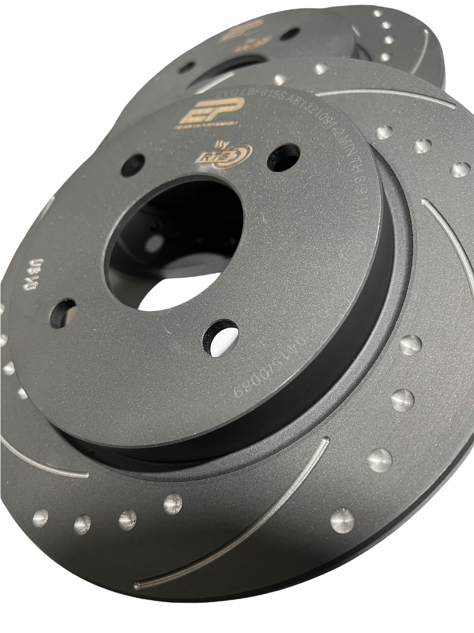 Enhanced Performance (By RTS) Brake Disc Upgrade - MK8 Fiesta 1.0 - Drilled & Grooved - Car Enhancements UK