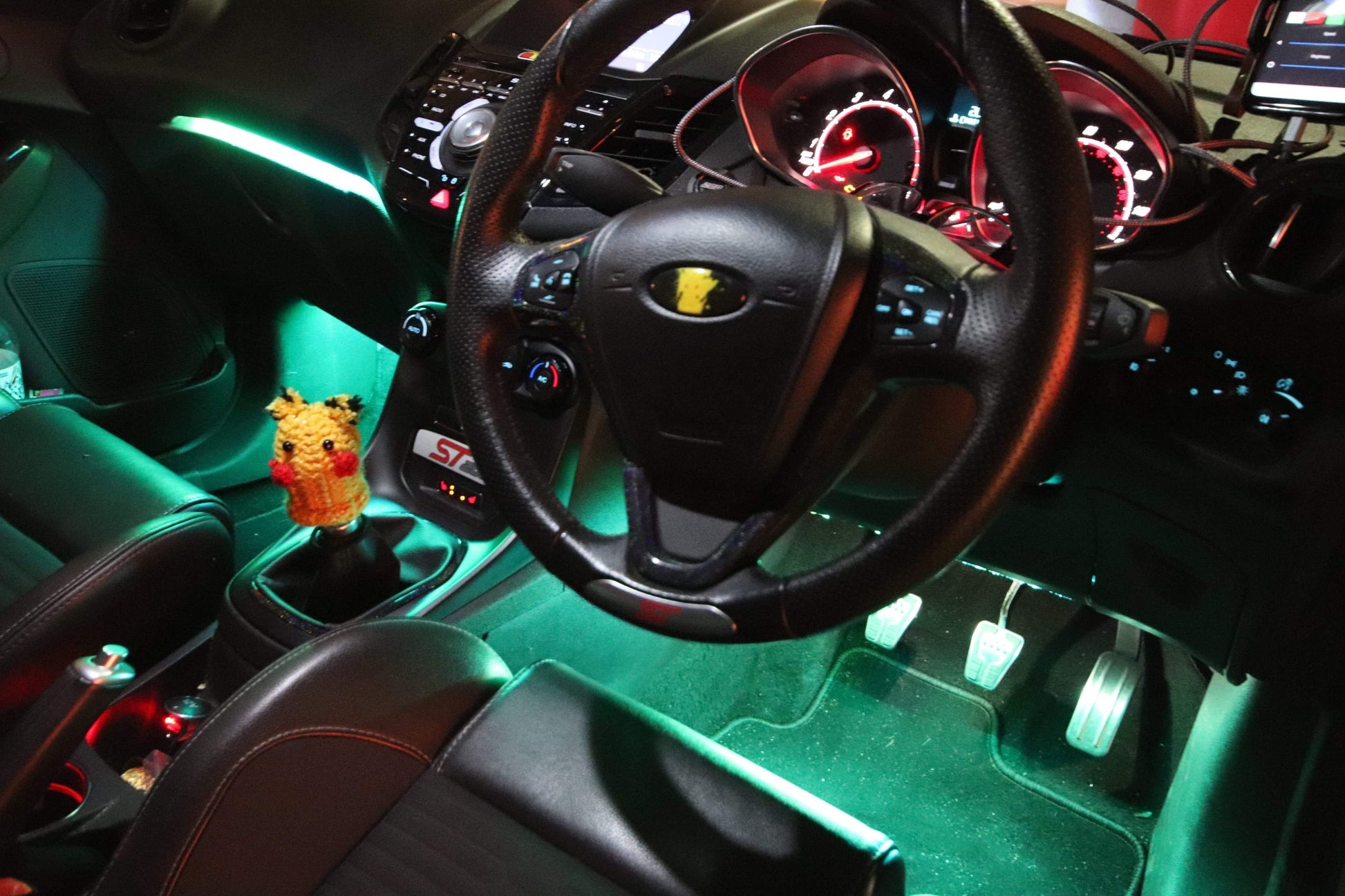 Chaser Edition RGB Glove Box and Footwell Kit - MK7 & MK7.5 Fiesta - Car Enhancements UK