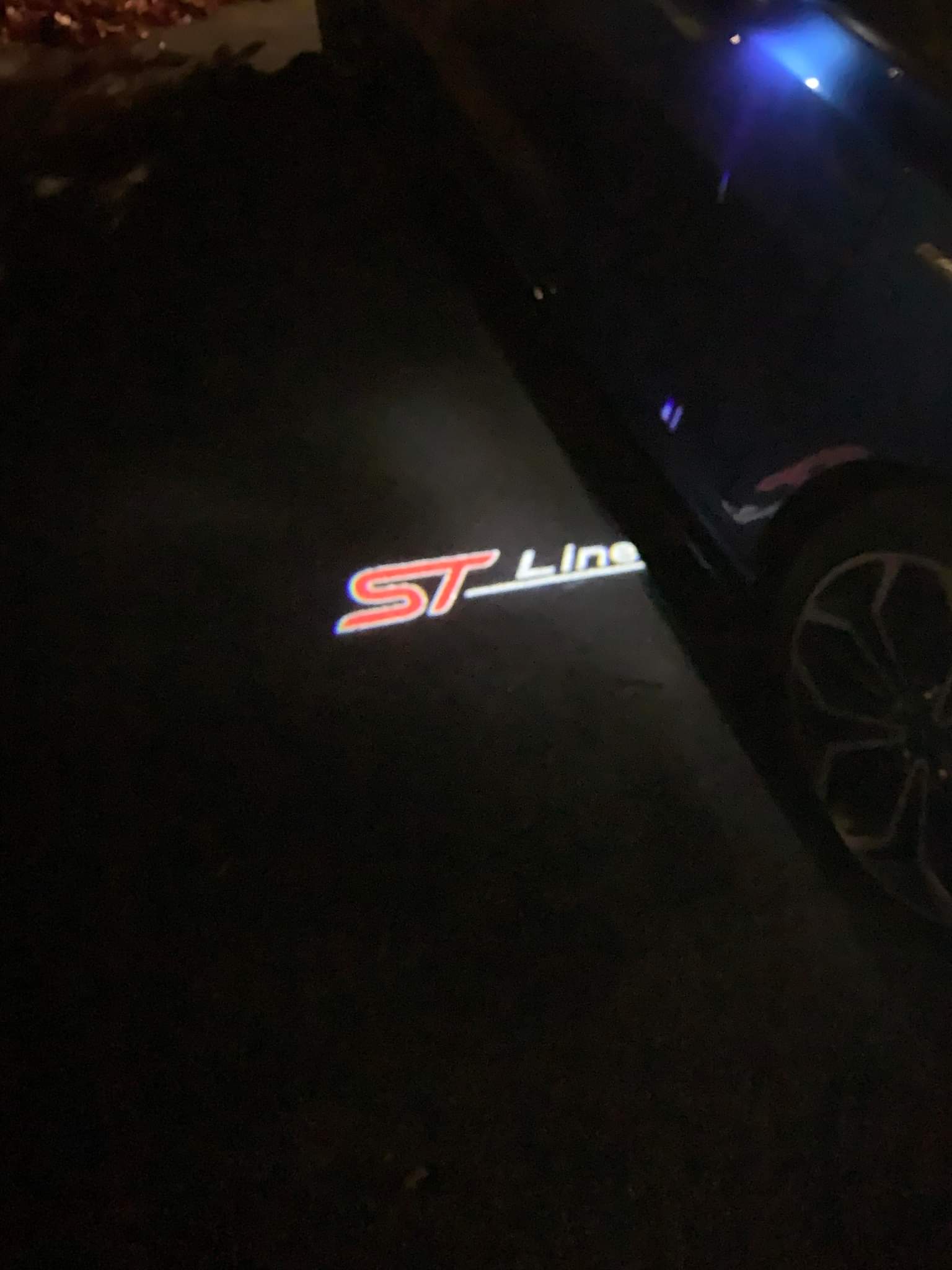 “ST Line” Emblem Replacement Puddle Unit - MK4 Focus - Car Enhancements UK